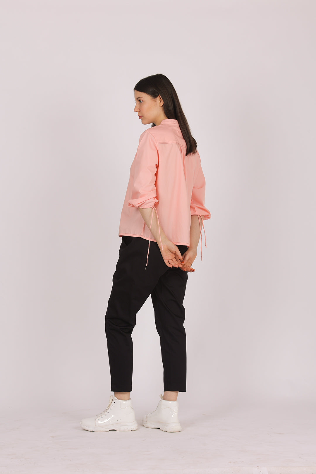 FADED ROSE PEASANT BLOUSE