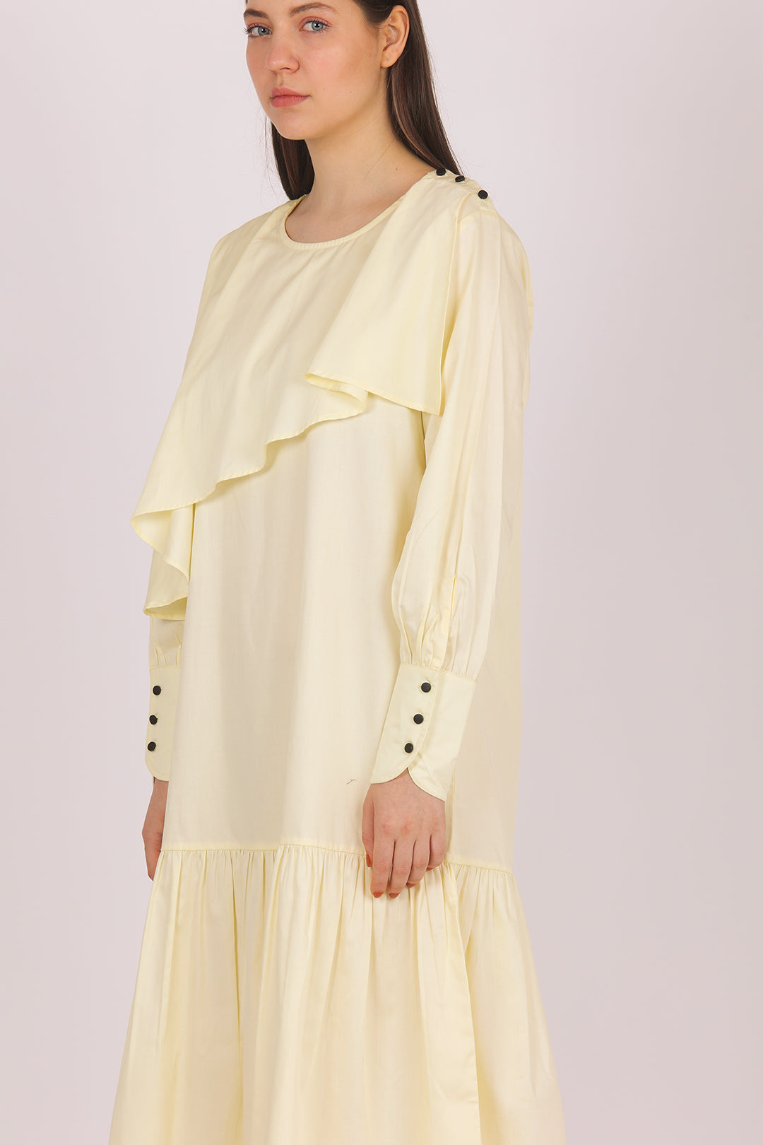 MAGPIE CASCADE MIDI DRESS