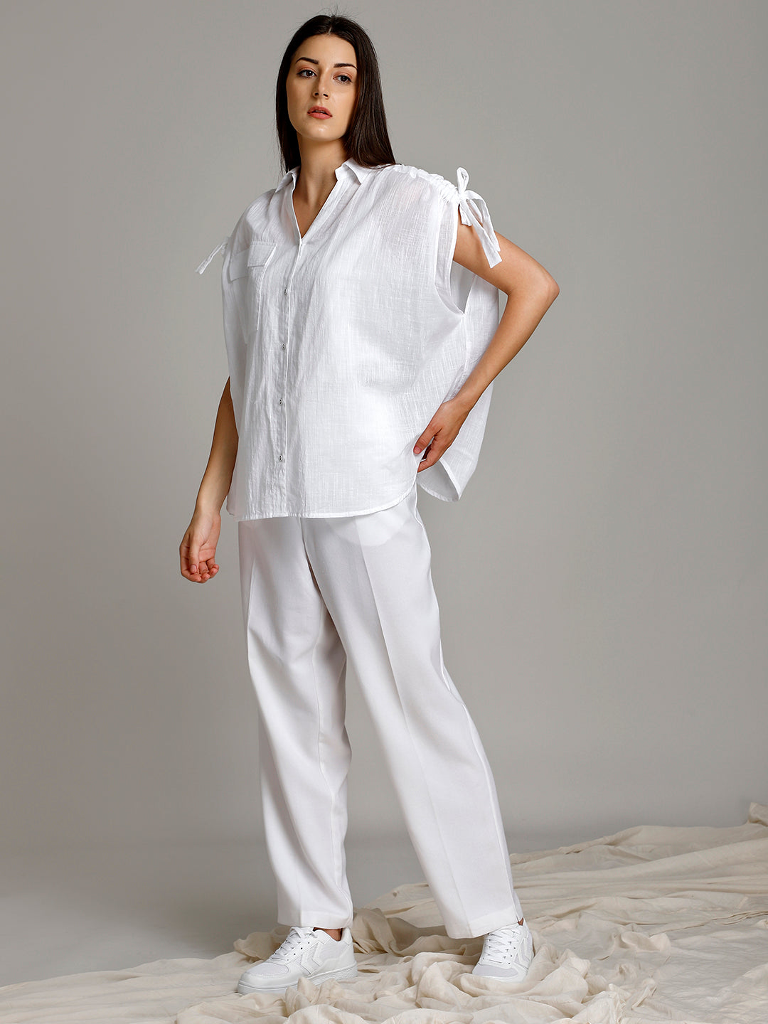 TIE UP RELAXED SHIRT