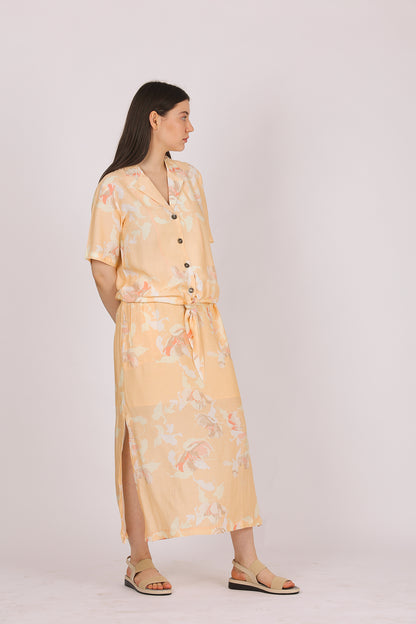 PEACH TREE PRINTED CORD SET