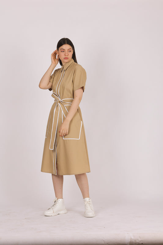 MAYFAIR TIE UP SHIRT DRESS